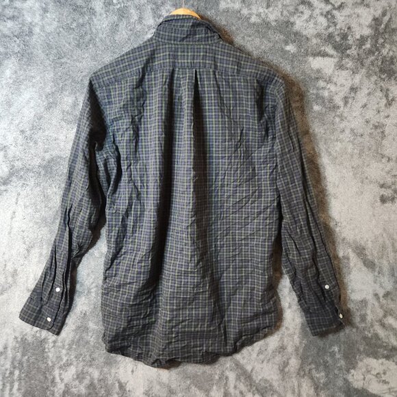 Polo Ralph Lauren Button Down Shirt Mens M Plaid Pony Long Sleeve Checkered EUC - Picture 7 of 9